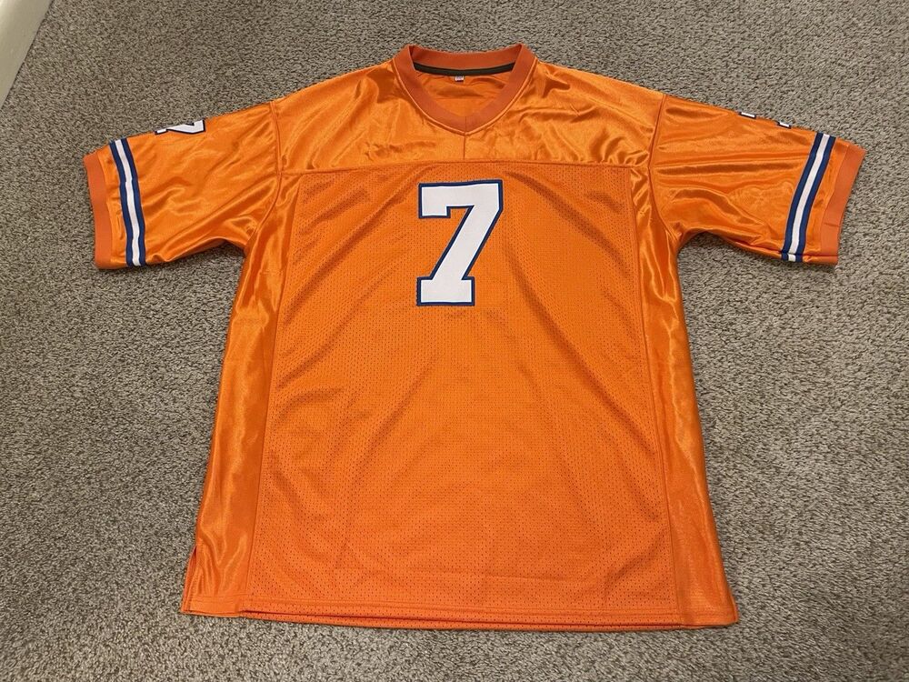 Vintage Orange Denver Broncos Elway Jersey Men’s Size XL Stitched NFL Football - Picture 4 of 5